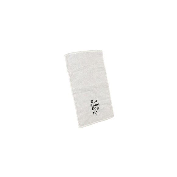 🆕 White “Our Shag Rag” Hand Towel - Picture 1 of 4